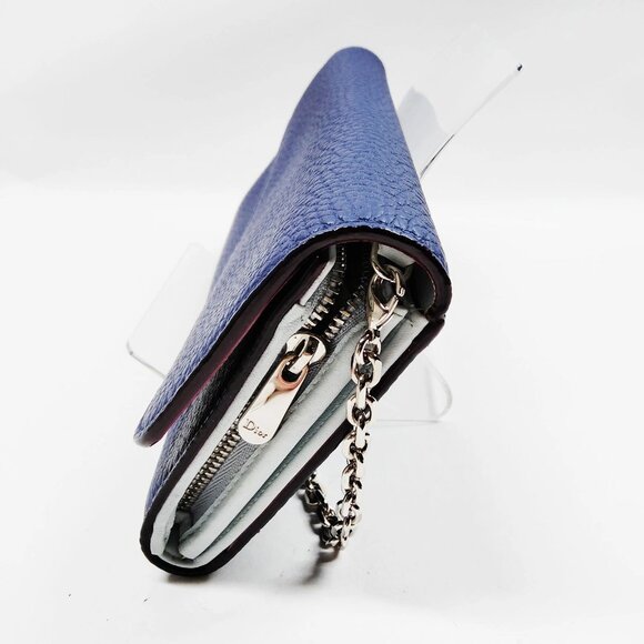 Christian Dior Navy Blue Leather Long Wallet mon435-101625 - Picture 3 of 9